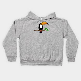 I'd rather be in Costa Rica, toucan Kids Hoodie